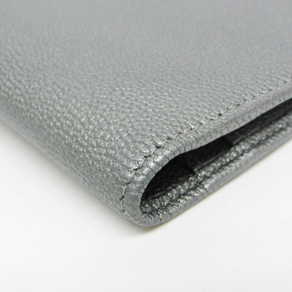 CHANEL Authentic Silver Leather Wallet - Picture 5 of 12